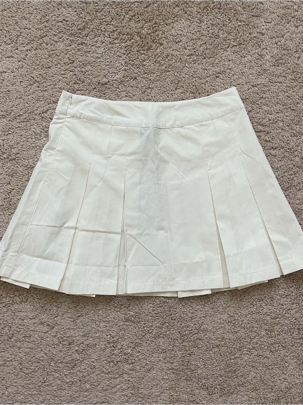 Women's Nike Air Jordan Poolside Pleated Skirt Sports Golf Tennis White Size Med
